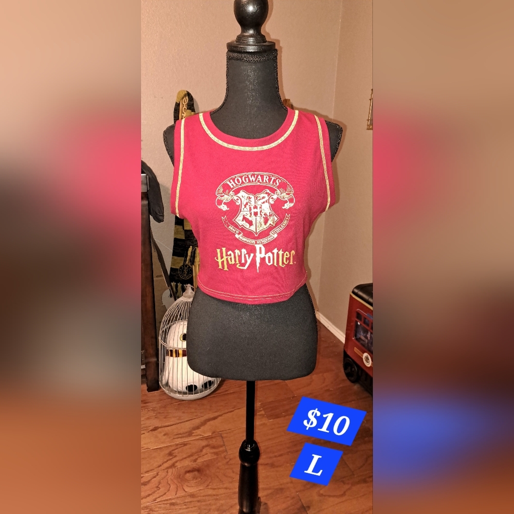 Red Harry Potter Hogwarts Crop Top